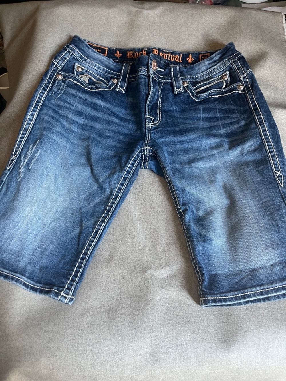 Women’s Rock Revival Blue Denim Shorts